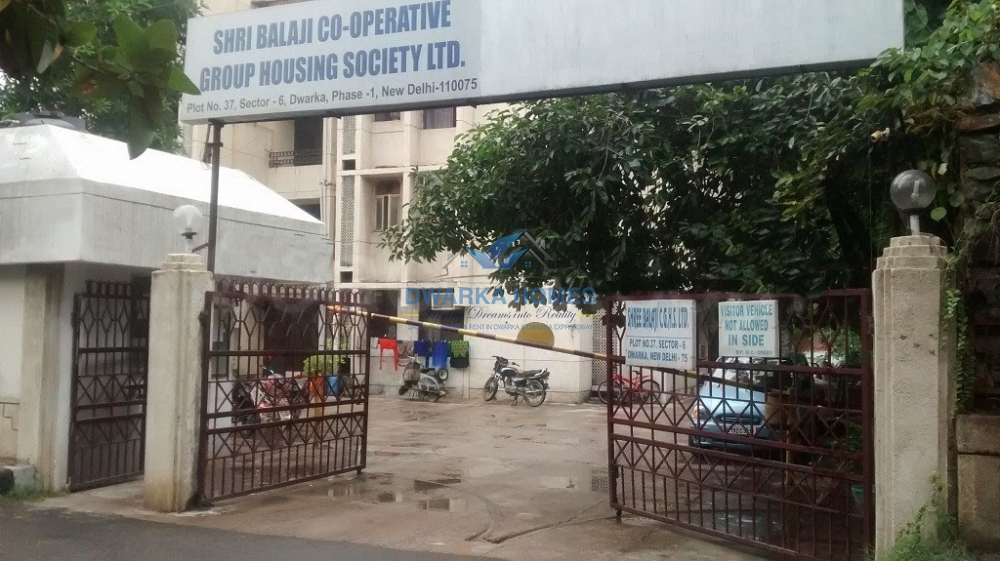 3BHK Flat for Sale In CGHS Shree Balaji Apartment Sector-6 Dwarka New Delhi .